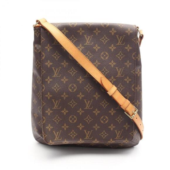 LOUIS VUITTON Brown Monogram Leather Shoulder Bag - Picture 1 of 13